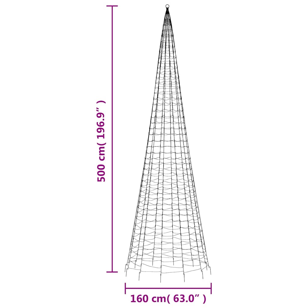 LED-Weihnachtsbaum 200 LEDs Warmweiß 180 cm