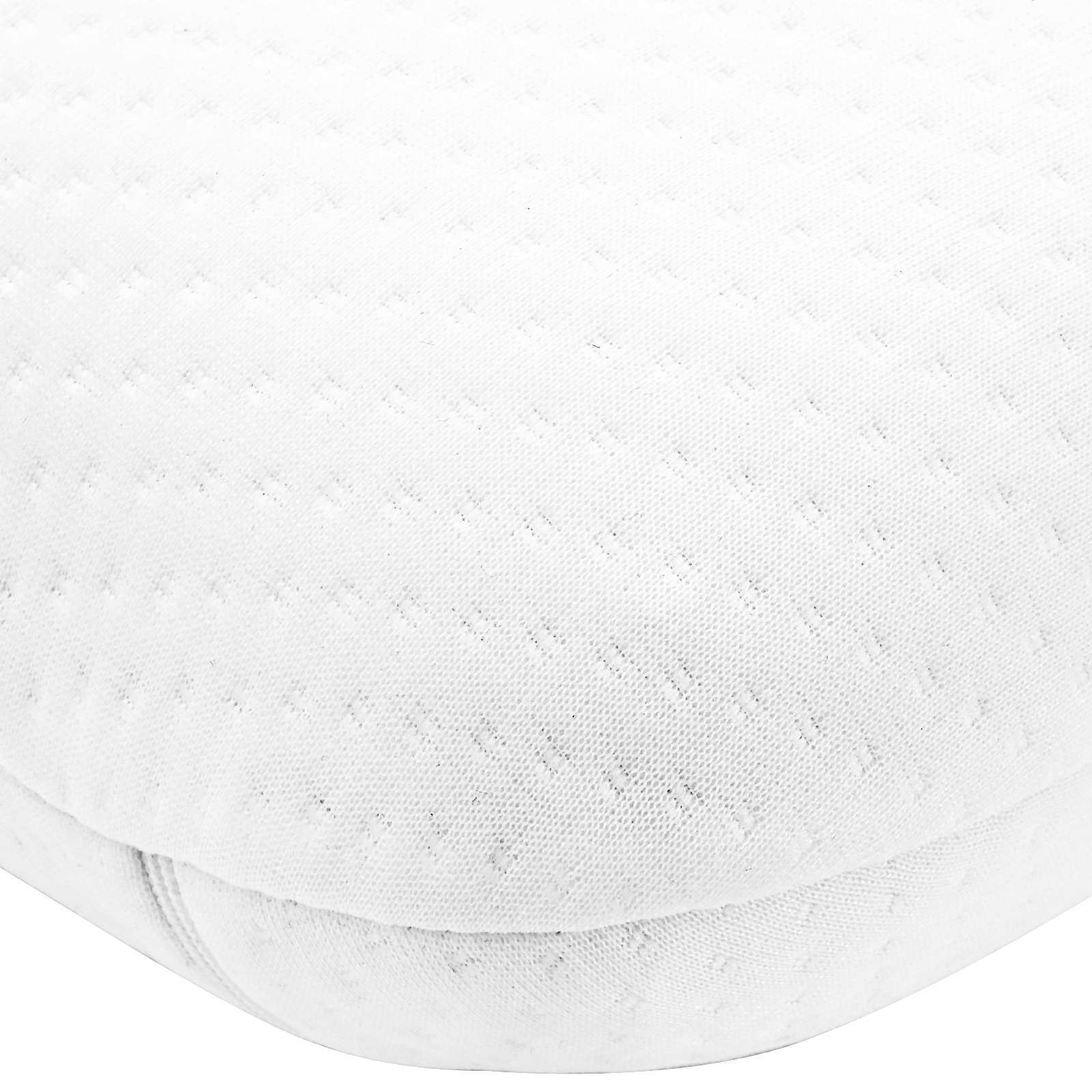 Schlafkissen Uni Weiß 70 x 36 x 6,5 cm Viscoschaum