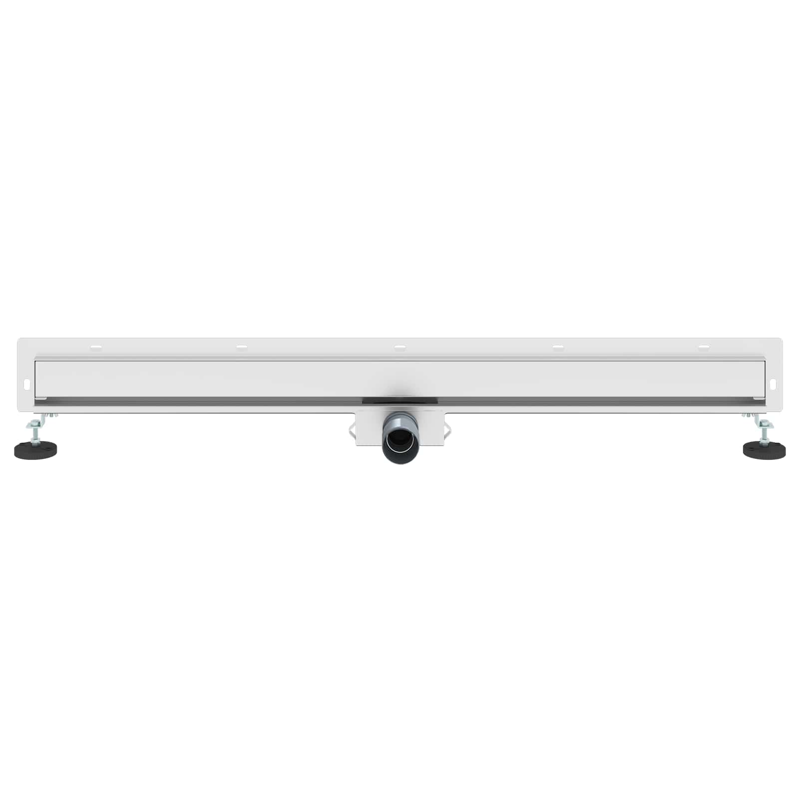 Wandmontierter Duschablauf Silber 50 cm Edelstahl 304