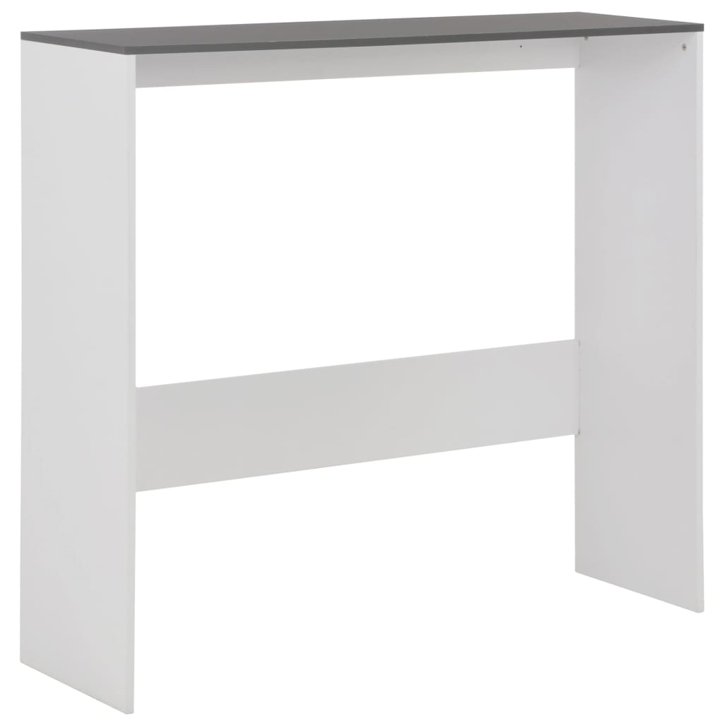 Bartisch mit 2 Tischplatten Weiß 130x40x120 cm