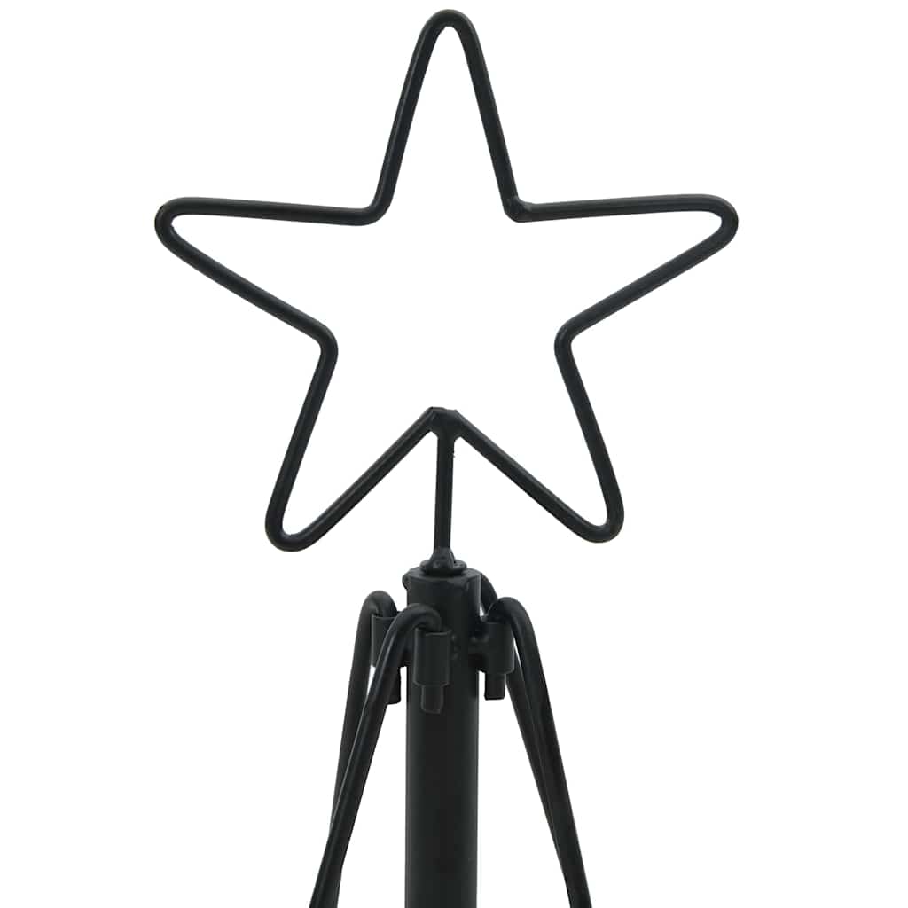 Weihnachtsdeko mit Ständer Schwarz 60 cm Stahl