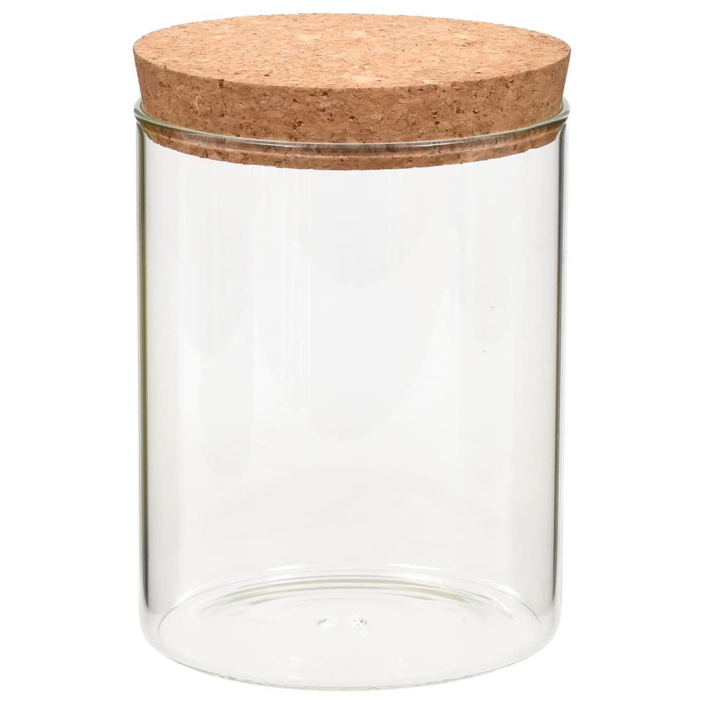 Vorratsgläser mit Korkdeckel 6 Stk. 1100 ml
