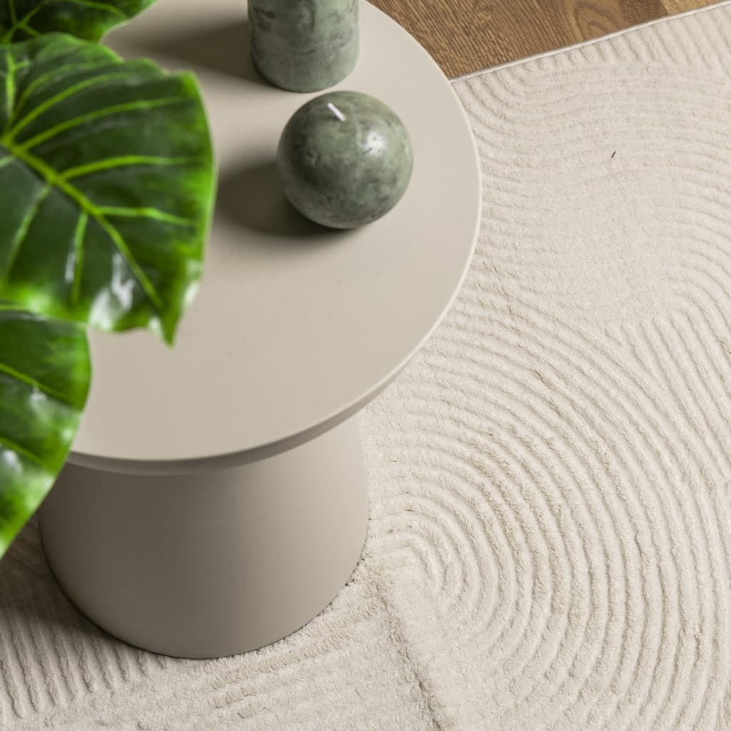 Teppich IZA Kurzflor Skandi-Stil Anthrazit 80x150 cm