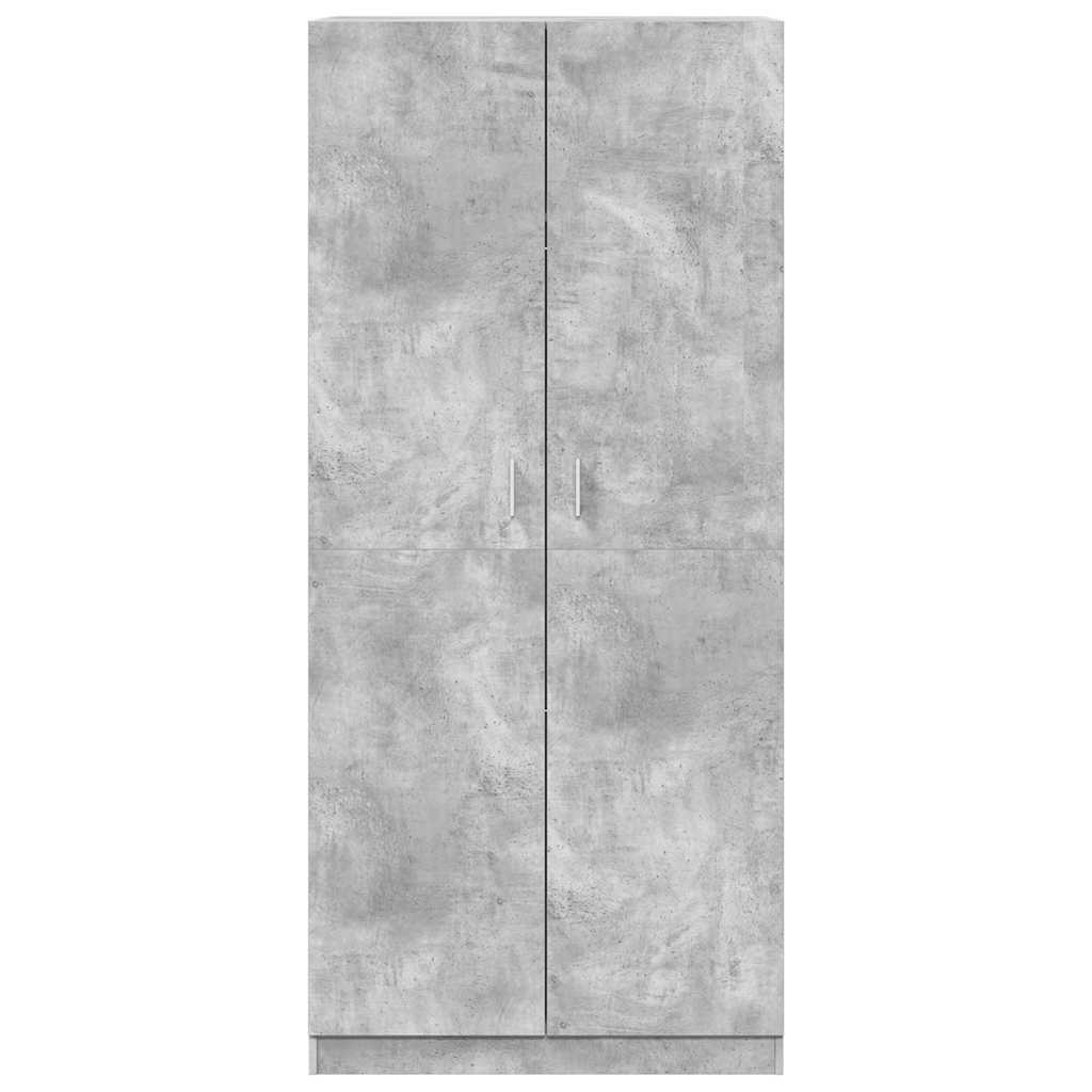 Kleiderschrank Weiß 90x52x200 cm Holzwerkstoff