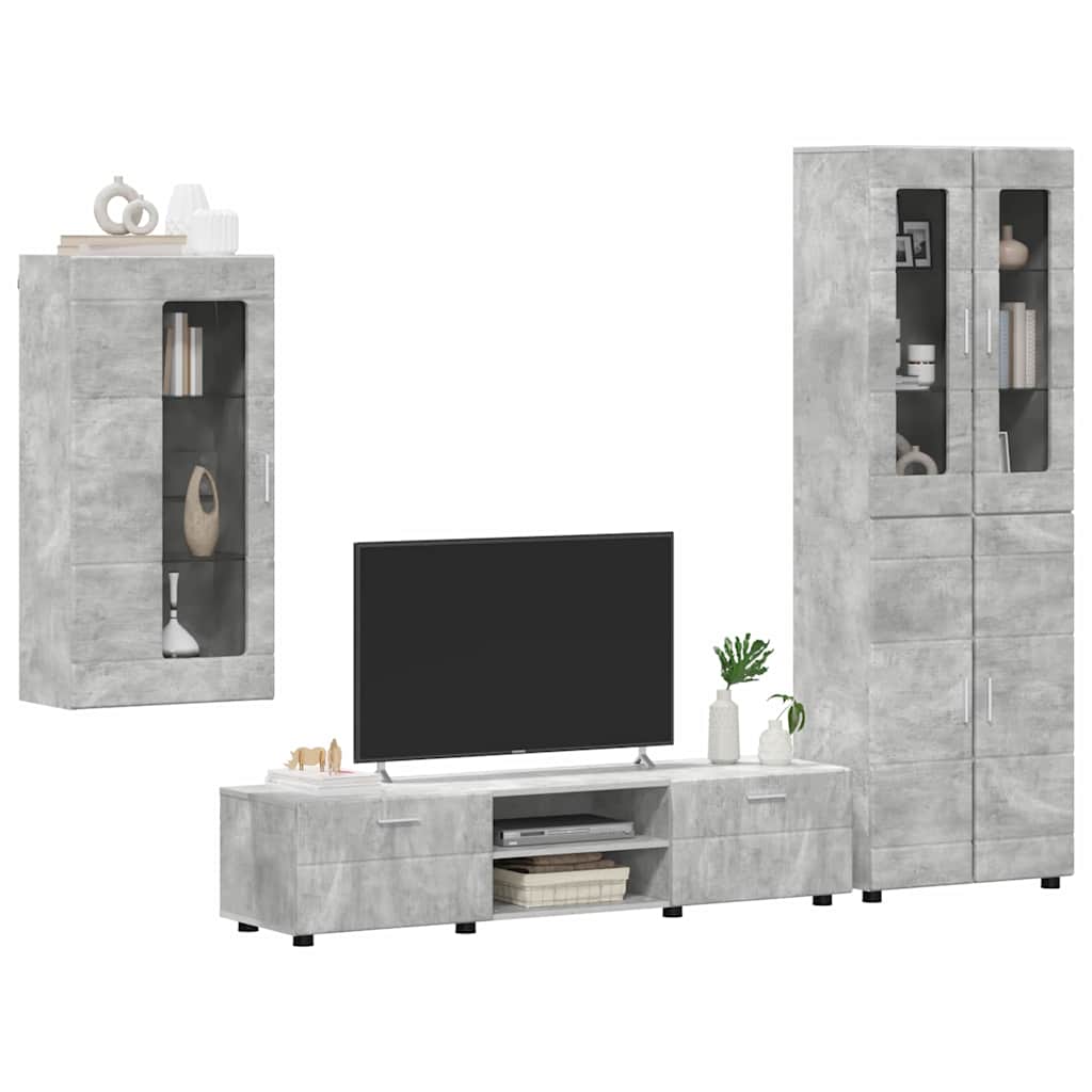 Highboard mit Regal FLORIN Weiß 60 x 35 x 182 cm Holzwerkstoff