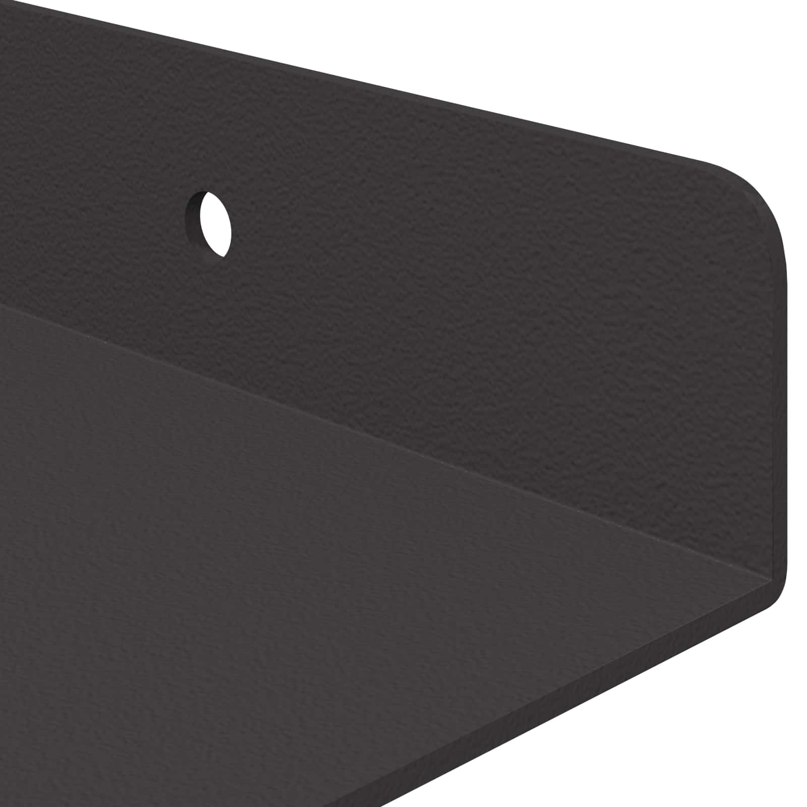 Schwebendes Regal 3 pcs Schwarz 40 x 9 x 2,5 cm Stahl
