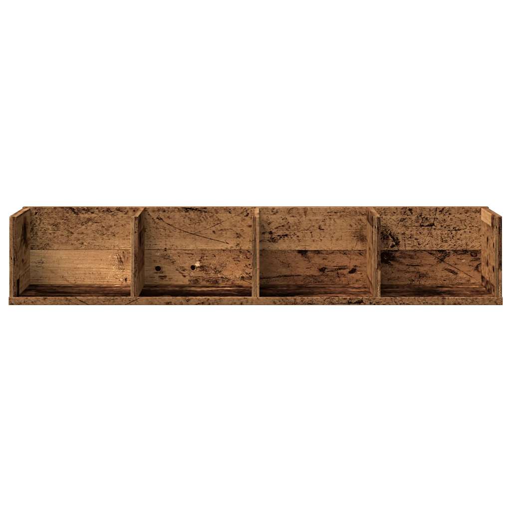 CD-Wandregal Weiß 100x18x18 cm Holzwerkstoff