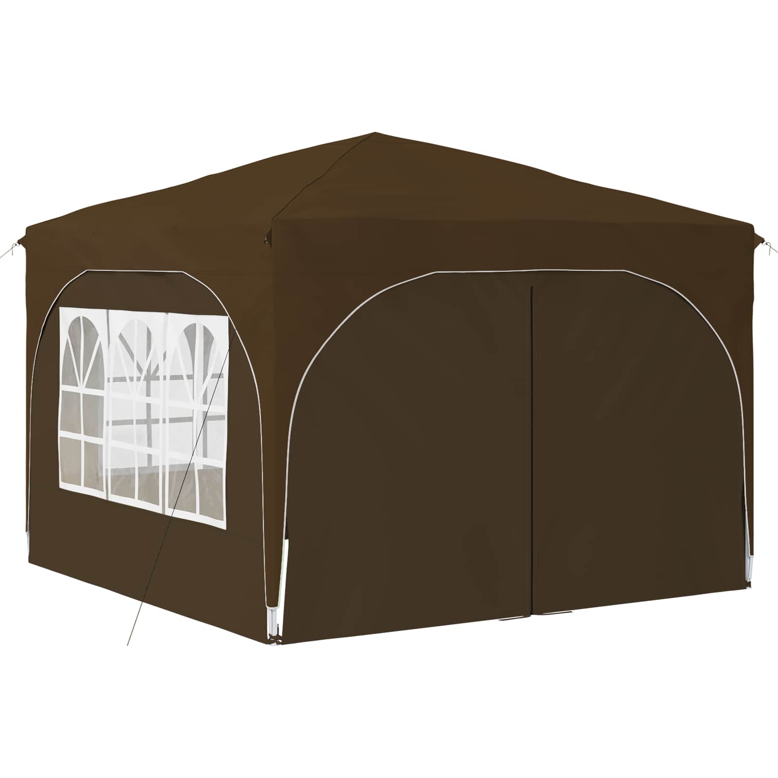Pop-up Partyzelt 290 x 290 x 245 cm Creme