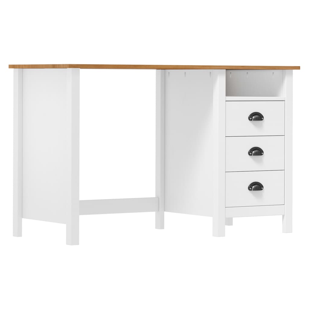 Schreibtisch Hill mit 3 Schubladen 120×50×74 cm Kiefernholz