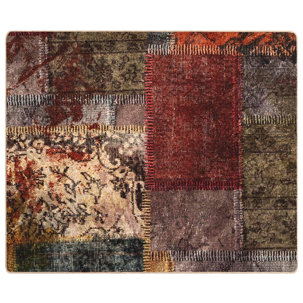 Teppich Waschbar Mehrfarbig 160x230 cm