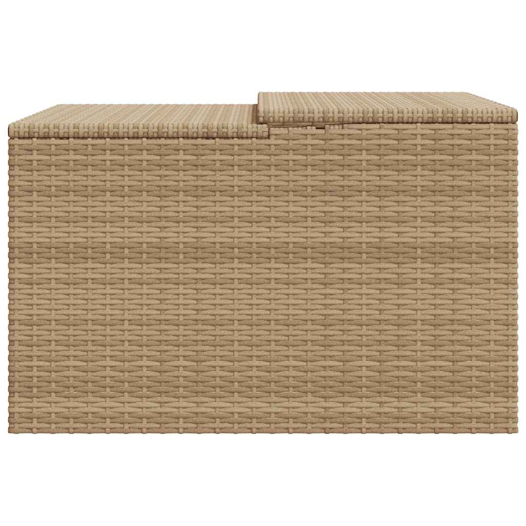 Mähroboter-Garage Schwarz 86x90x52/57 cm Poly Rattan