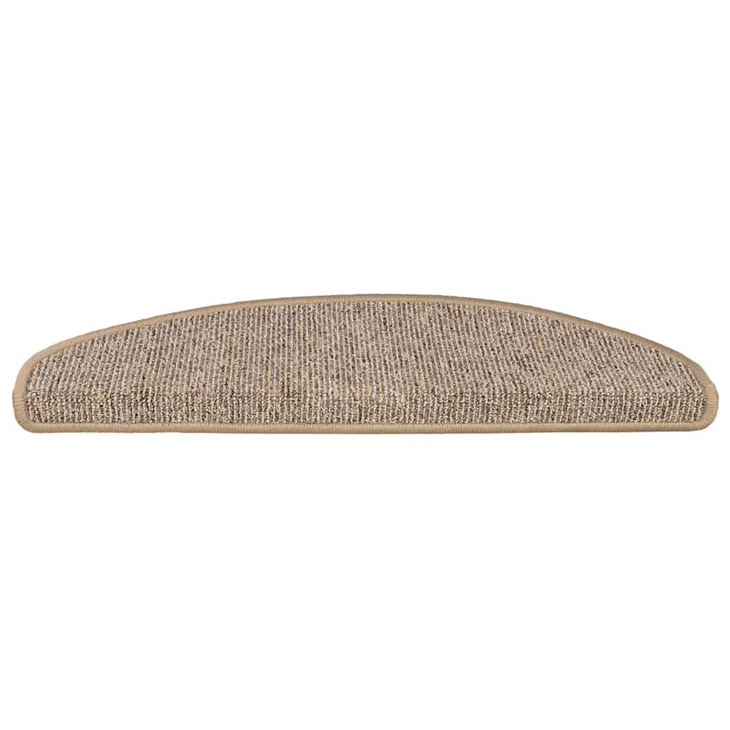 Stufenmatten 15 Stk. 56x17x3 cm Grau Halbrund