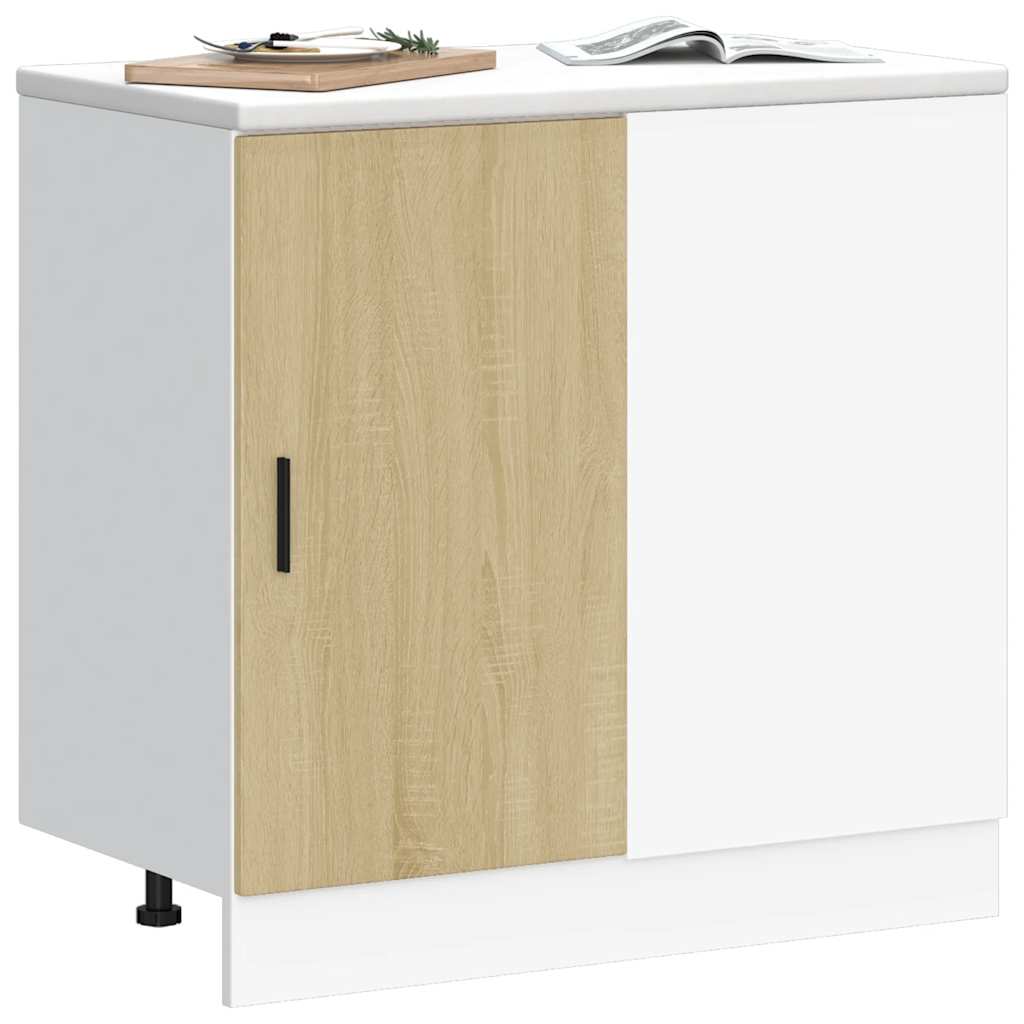 Unterschrank Lyon Weiß 60x46x81,5 cm Holzwerkstoff