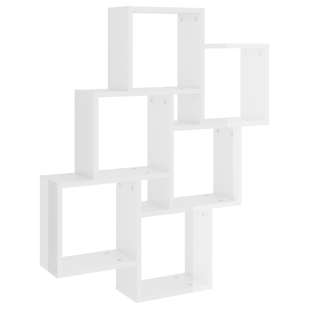 Würfelregal Weiß 78x15x93 cm Holzwerkstoff