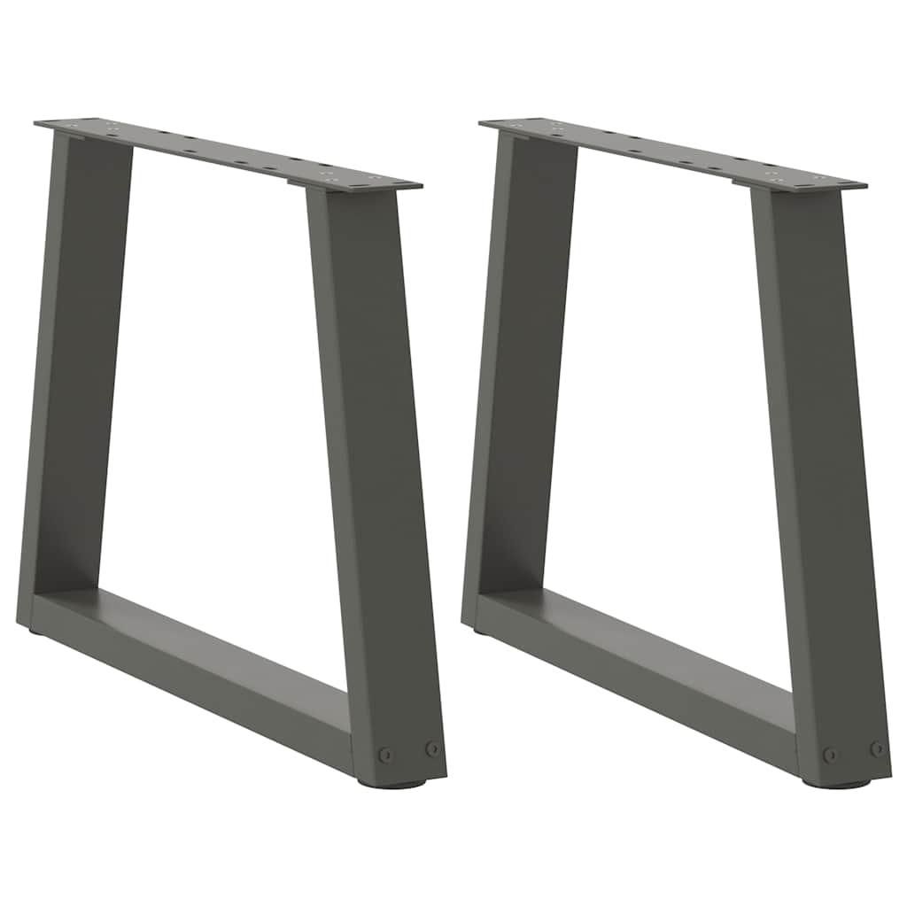 Couchtischbeine V-Form 2 Stück Schwarz 30x(30-31,3) cm Stahl