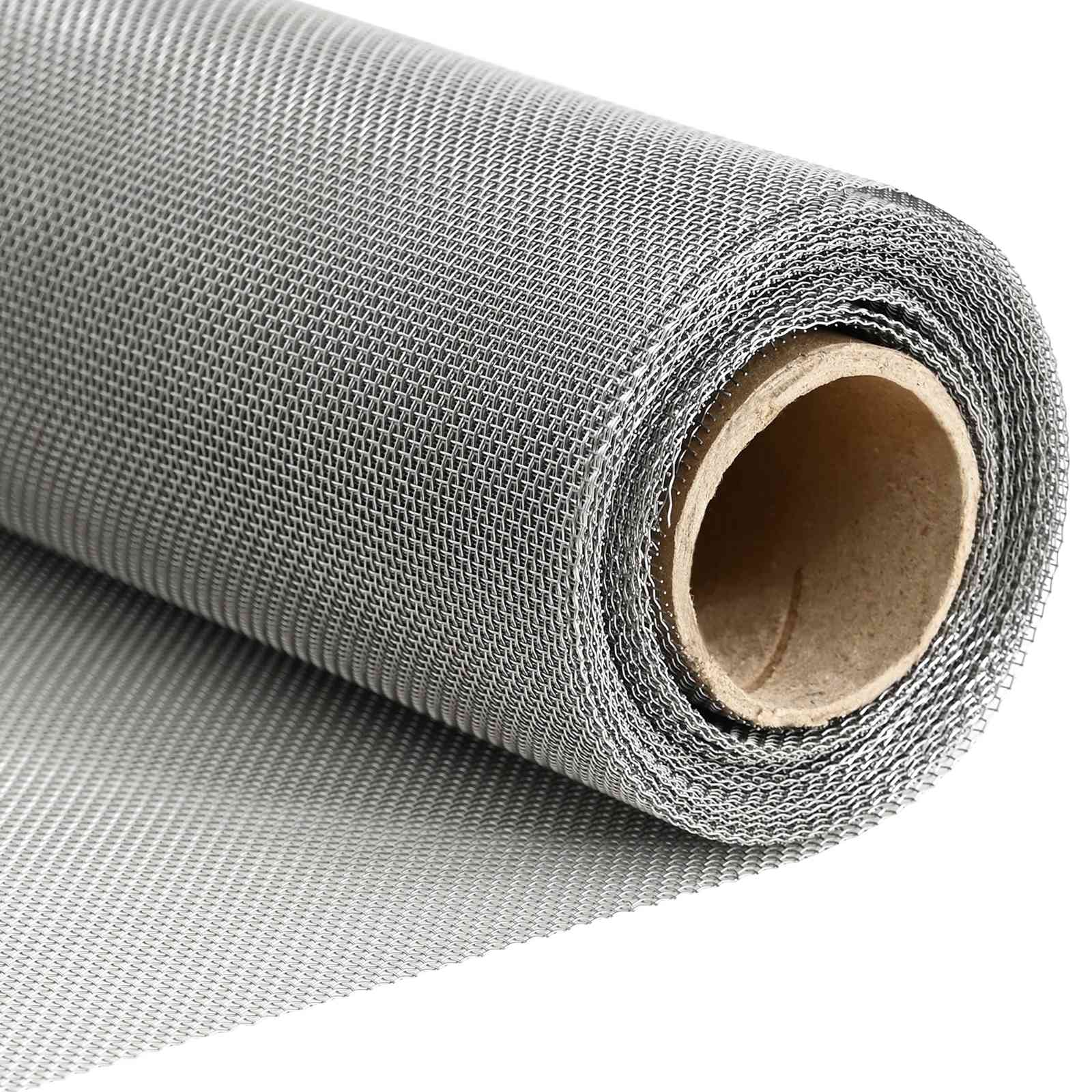 Mesh Bildschirm 20 x 500 cm 20 Mesh Edelstahl 201 Silber