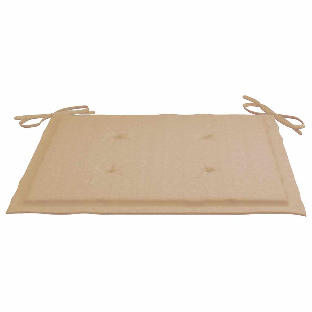 Essstühle 4 Stk. mit Anthrazit Kissen Massivholz Teak