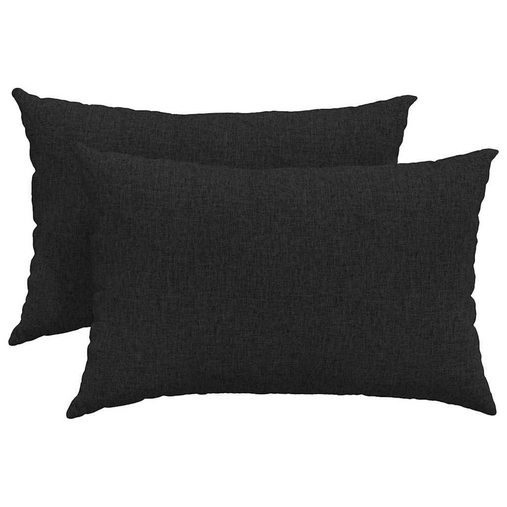Sofakissen 2 pcs Hellgrau 50 x 30 cm Stoff