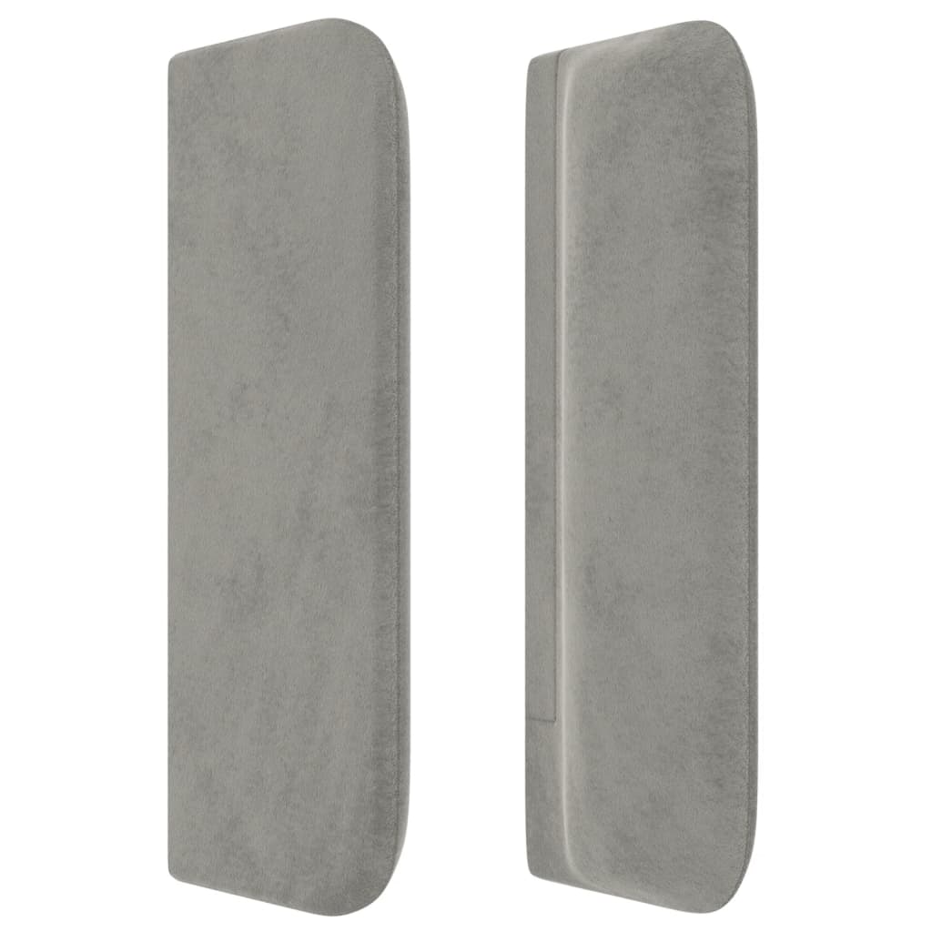 Kopfteil mit Ohren Dunkelblau 93x16x78/88 cm Samt