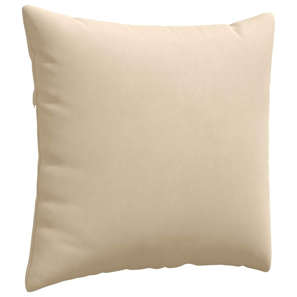 Sofakissen 2 Stück Taupe 50 x 30 cm Stoff