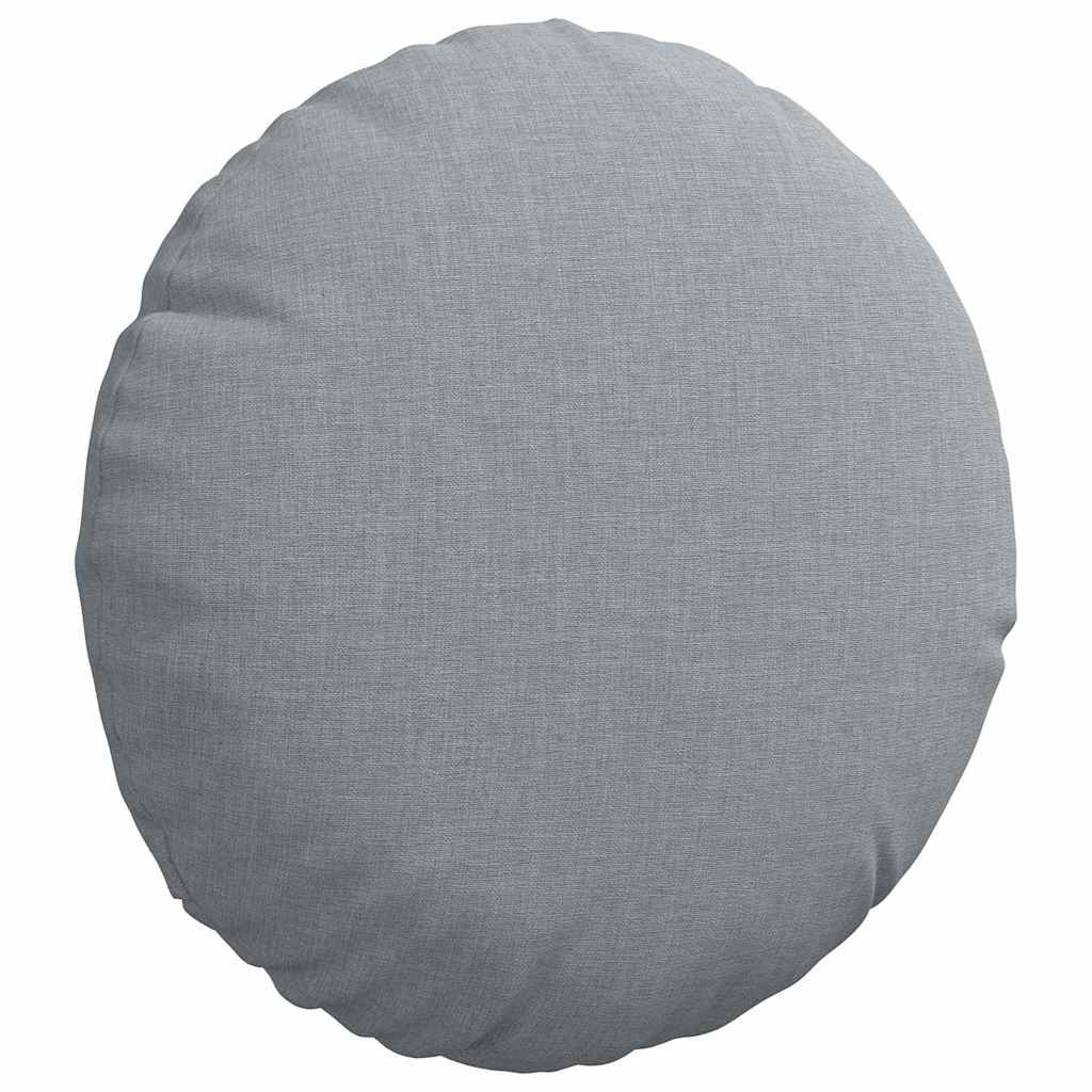 Sitzkissen 2 pcs Hellgrau Ø30 x 13 cm Stoff