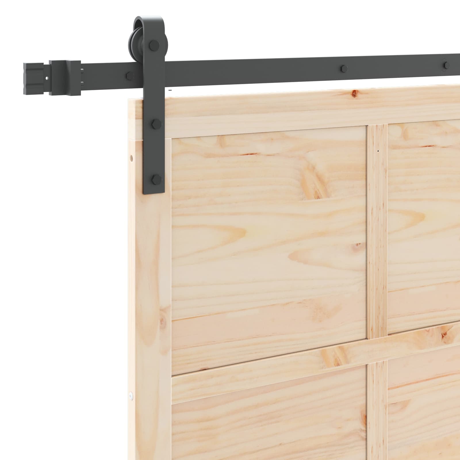 Schiebetür Natur 100 x 208 cm Massives Kiefernholz
