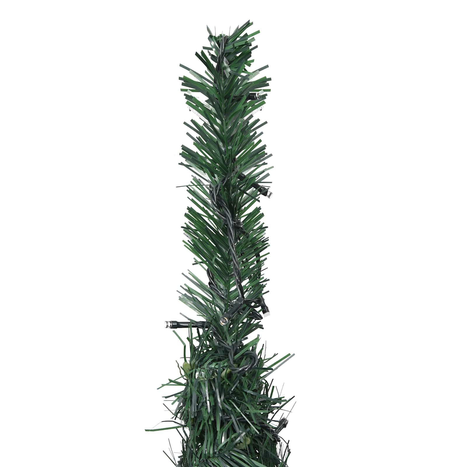 Weihnachtsbaum with LED String Lights Grün 150 x 150 cm PVC