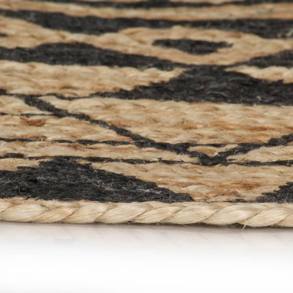 Teppich Handgefertigt Jute mit Dreiecksmuster 150 cm