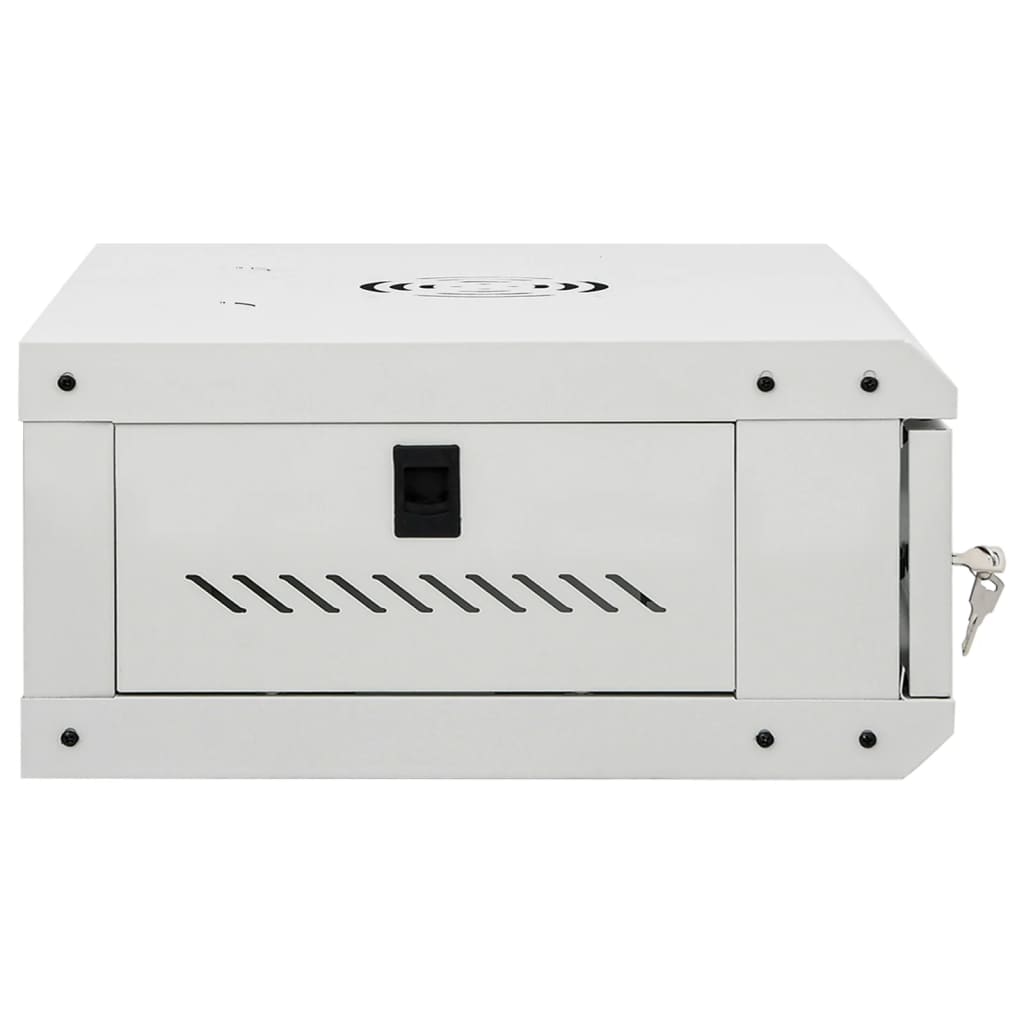 Netzwerkschrank mit Speicher Grau 60 x 45 x 28 cm Stahl