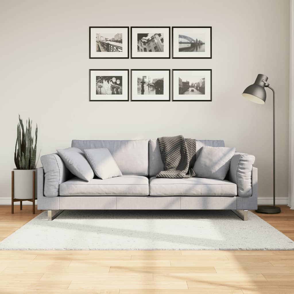 Teppich OVIEDO Kurzflor Anthrazit 120x120 cm