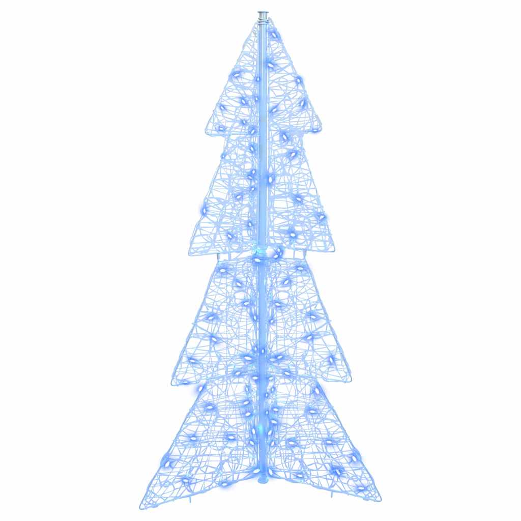 Weihnachtsbaum mit 100 LEDs Warmes Weiß 120 cm Acryl