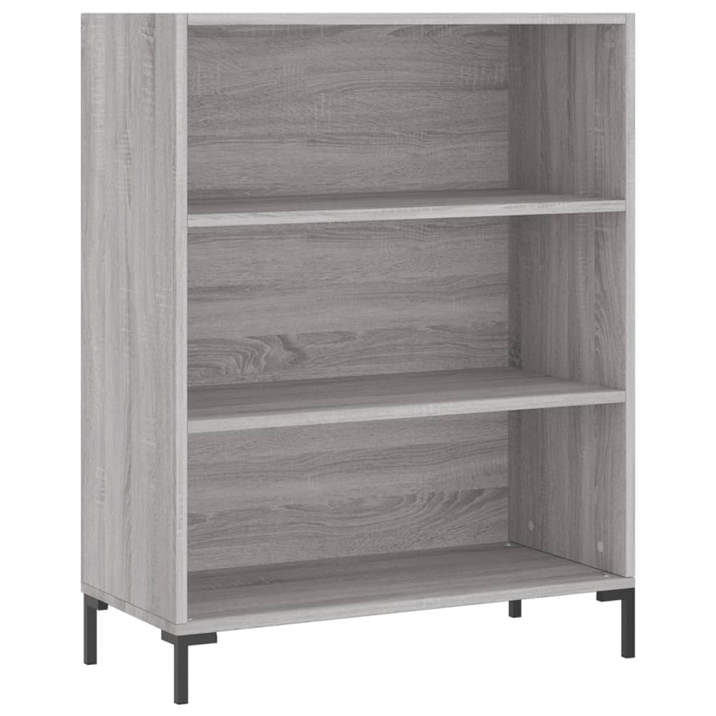 Highboard Betongrau 69,5x34x180 cm Holzwerkstoff
