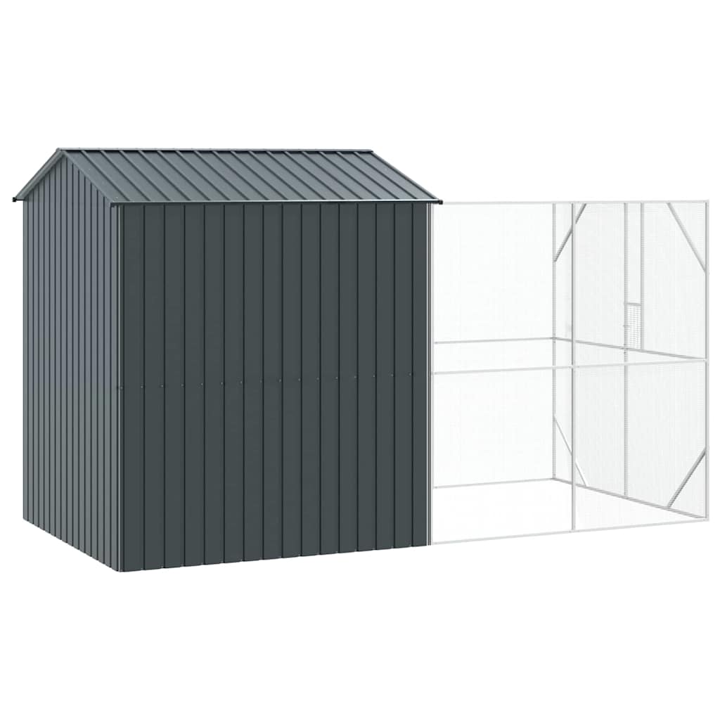 Vogelkäfig Anthrazit 416,5 x 103 x 142 cm Verzinkter Stahl