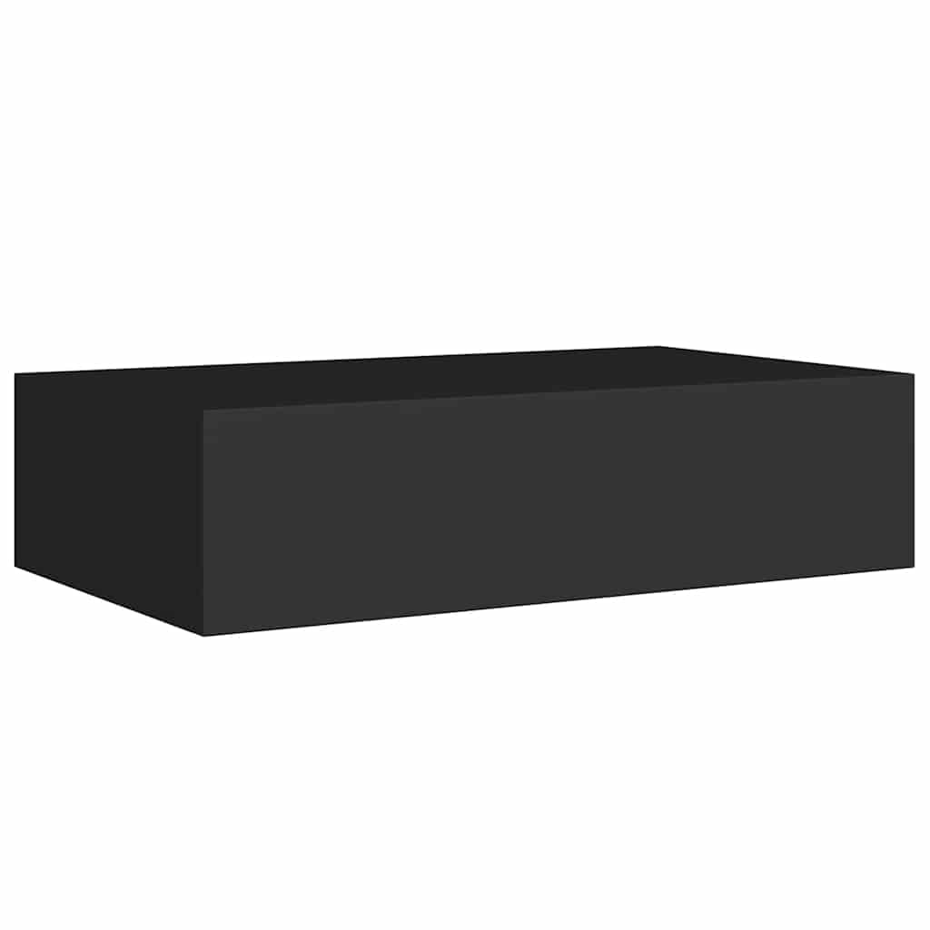Wandregal mit Schublade Weiß 40x23,5x10 cm MDF