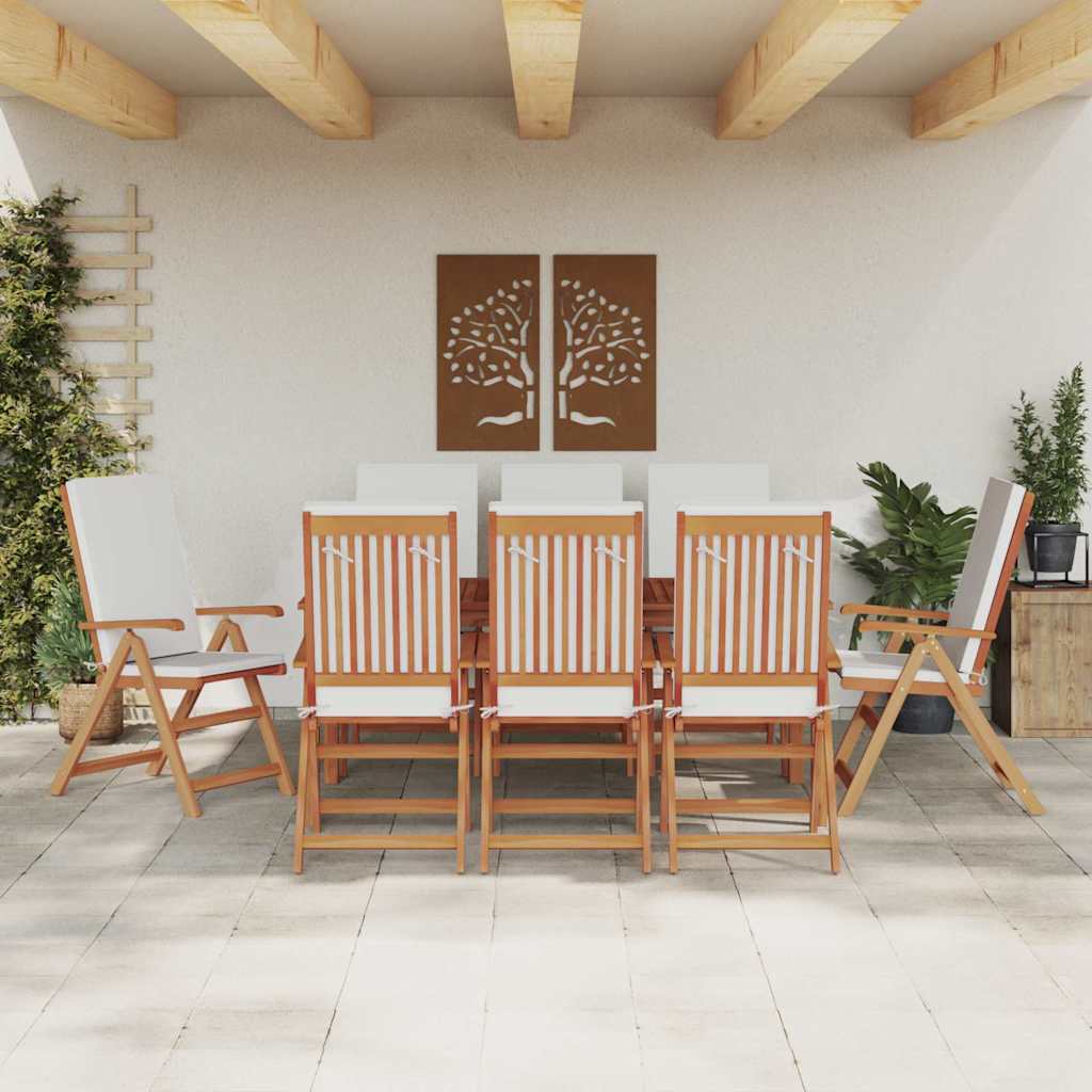 Gartenstuhl 4 pcs Braun und Grau 57 x 71,5 x 104 cm