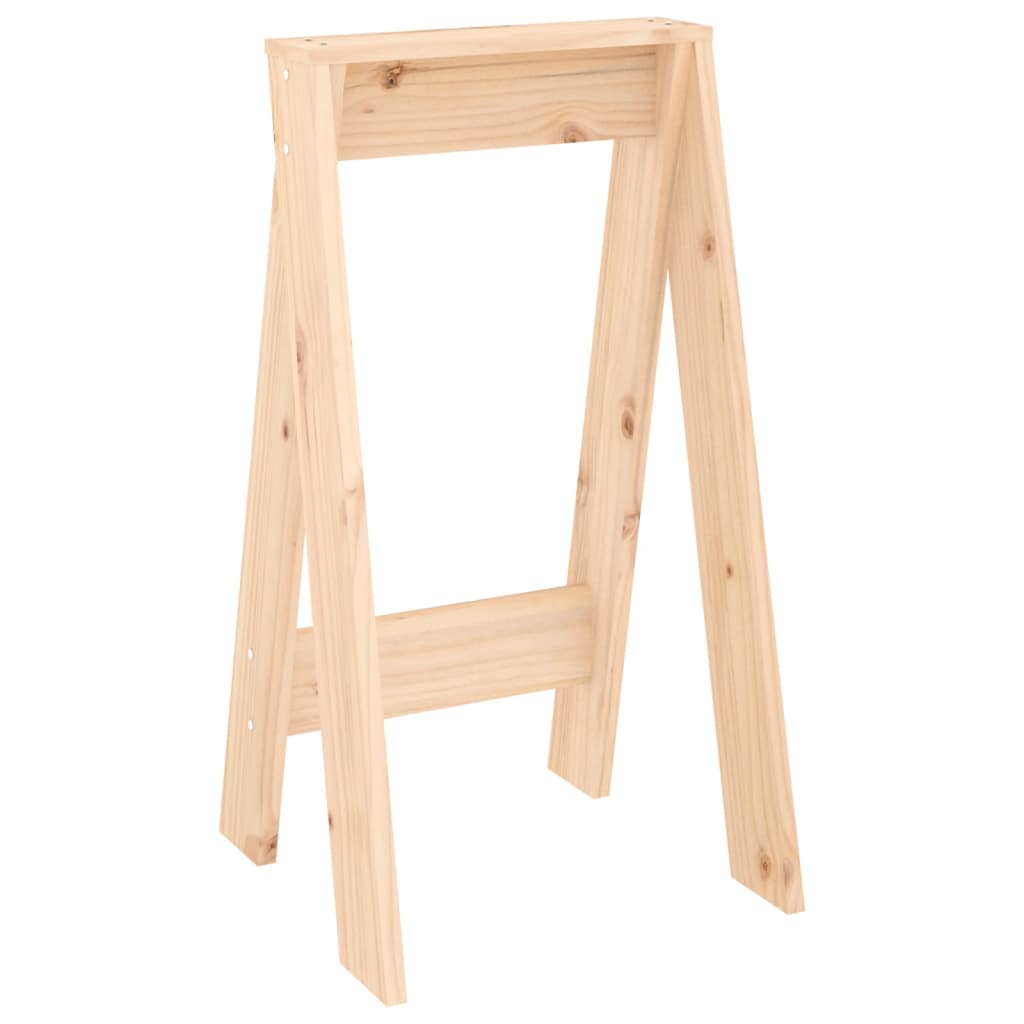 Hocker 2 Stk. 40x40x45 cm Massivholz Kiefer