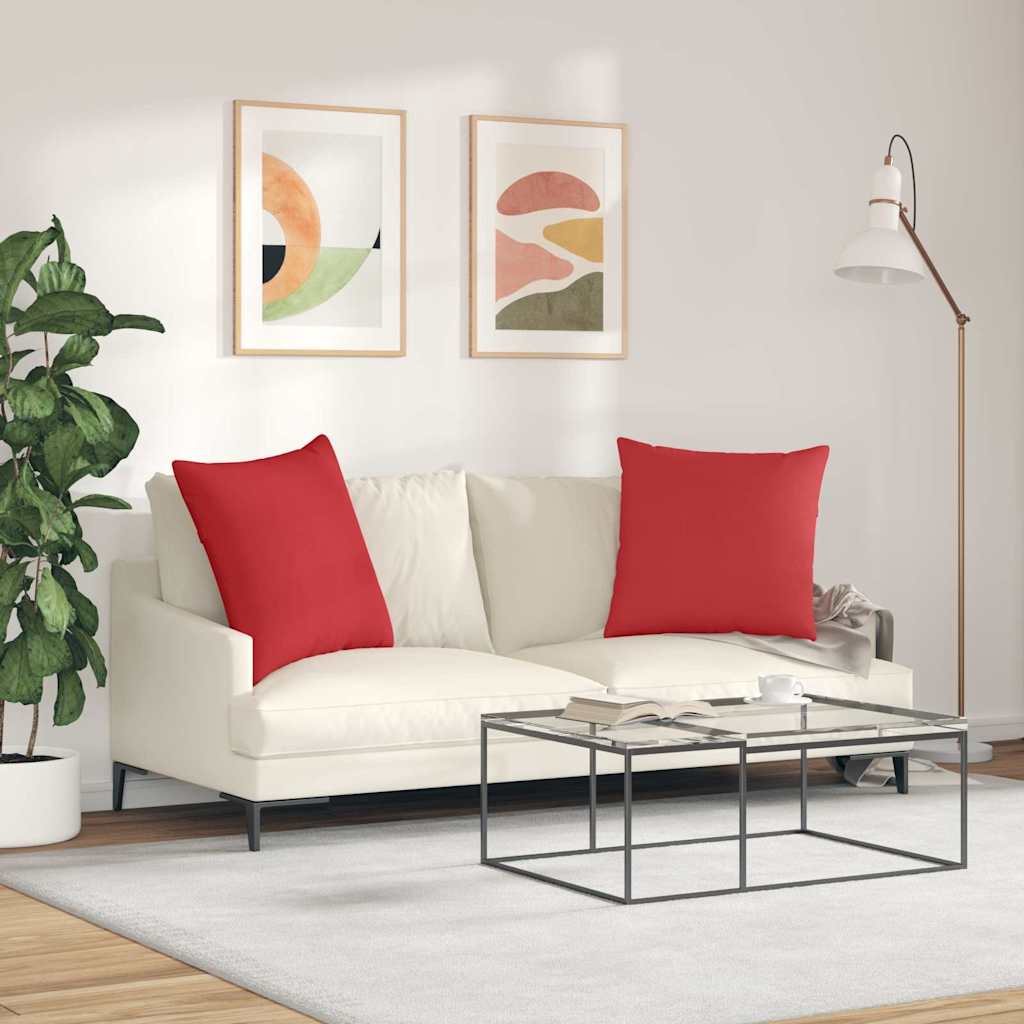 Sofakissen 2 pcs Hellgrau 50 x 30 cm Stoff