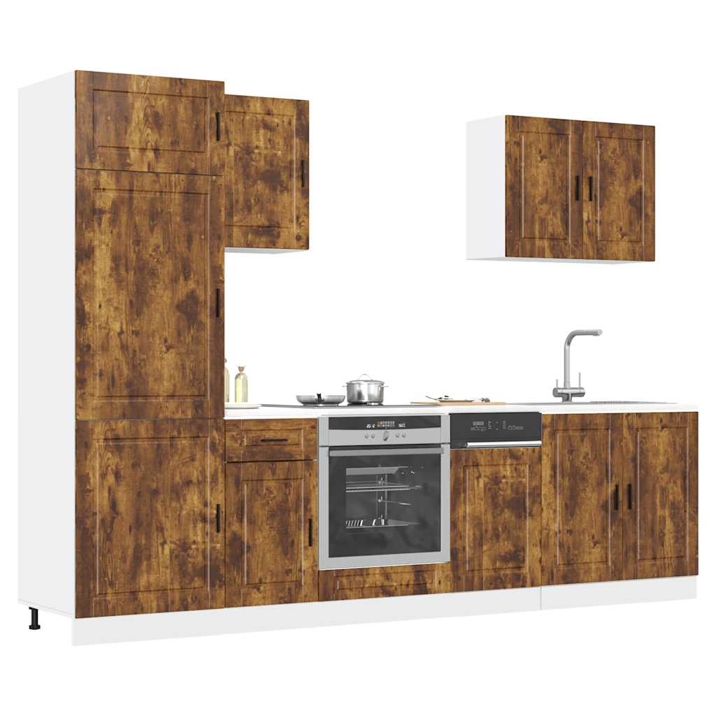 7-tlg. Küchenschrank-Set Porto Weiß Holzwerkstoff