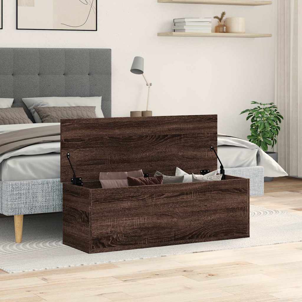 Aufbewahrungstruhe Weiß 84x42x46 cm Holzwerkstoff