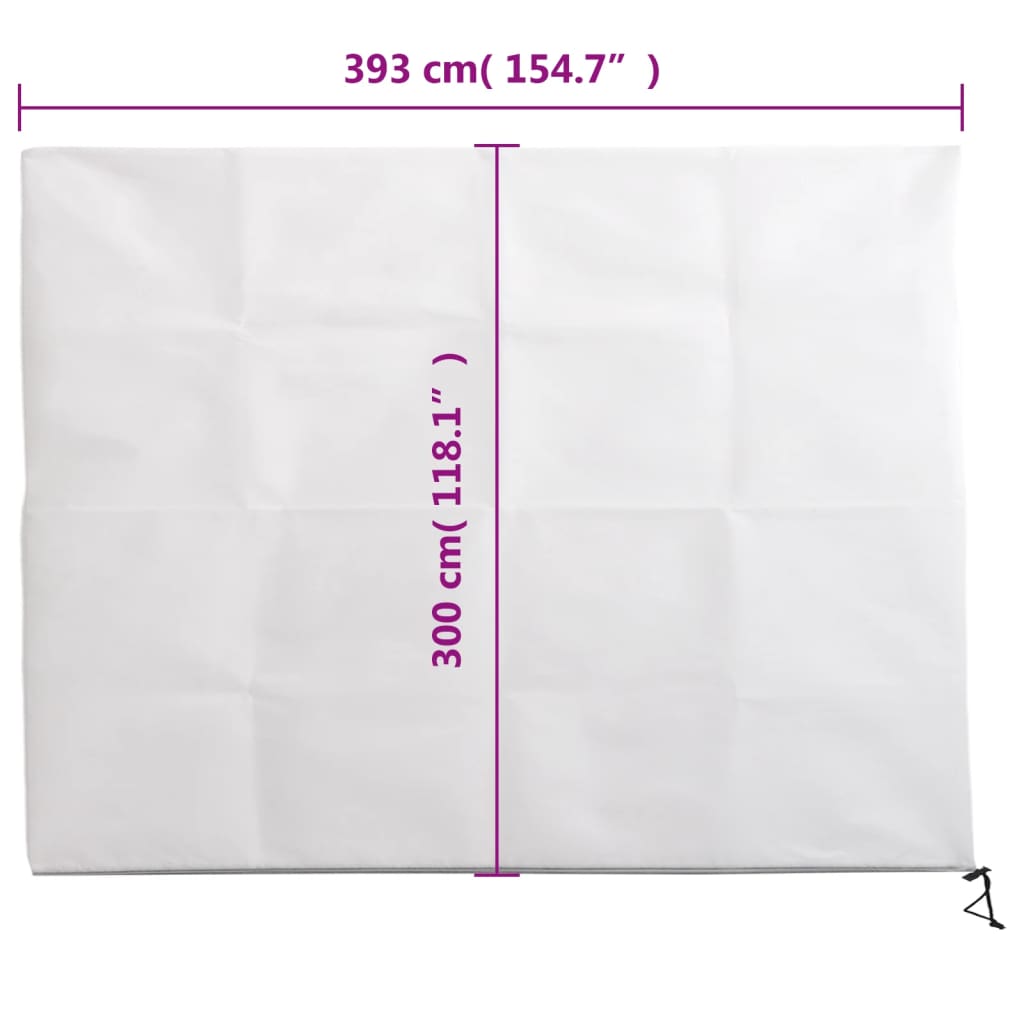 Wintervlies mit Reißverschluss 4 Stk. 70 g/m² 1x1,55 m