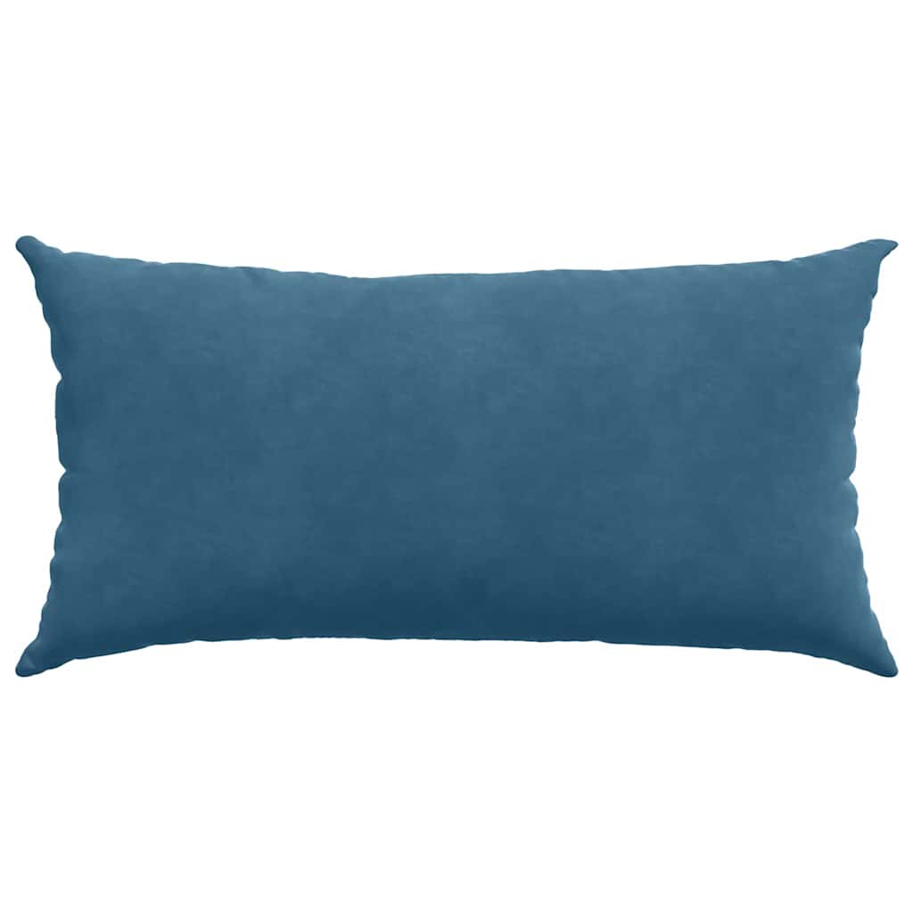 Sofakissen 2 Stück Blau 50 x 30 cm Cordstoff