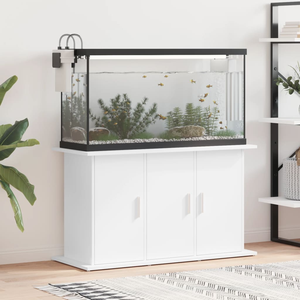 Aquariumständer Weiß 81x36x73 cm Holzwerkstoff