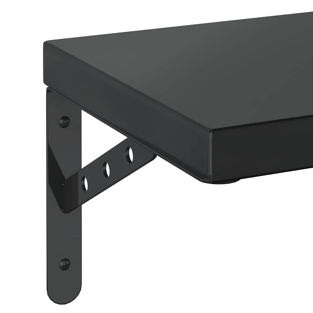 Wandregale 2 Stk. 100x40 cm Silbern Edelstahl