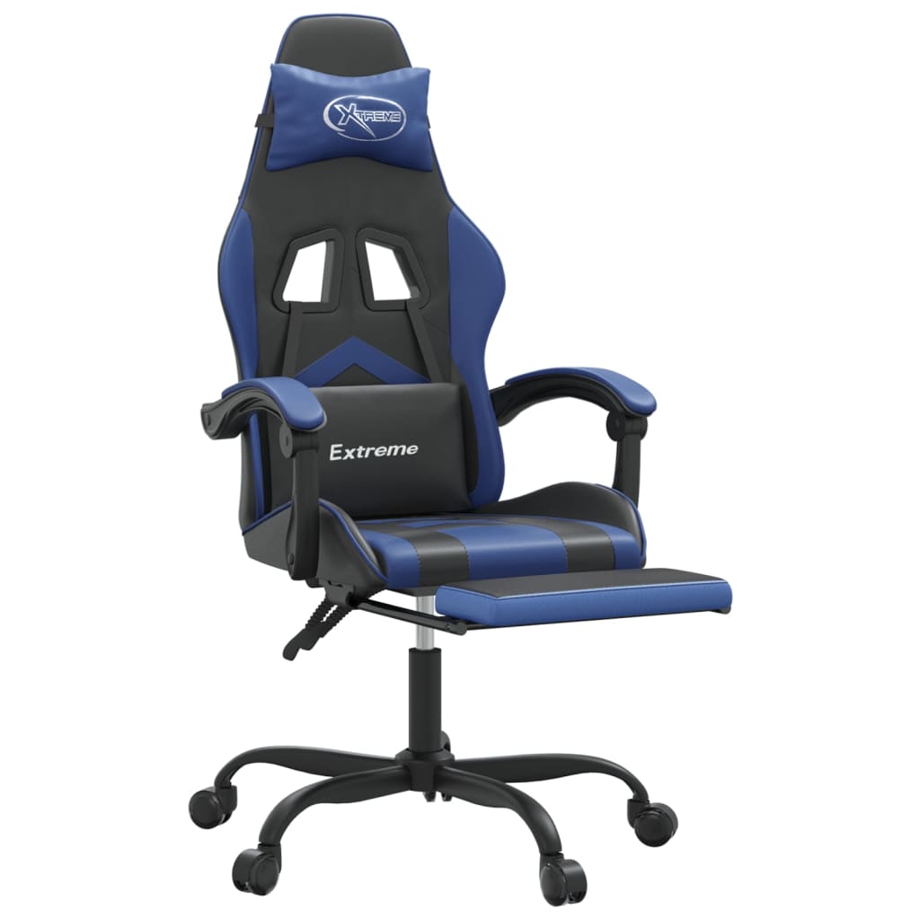 Gaming-Stuhl Drehbar Schwarz und Rot Kunstleder