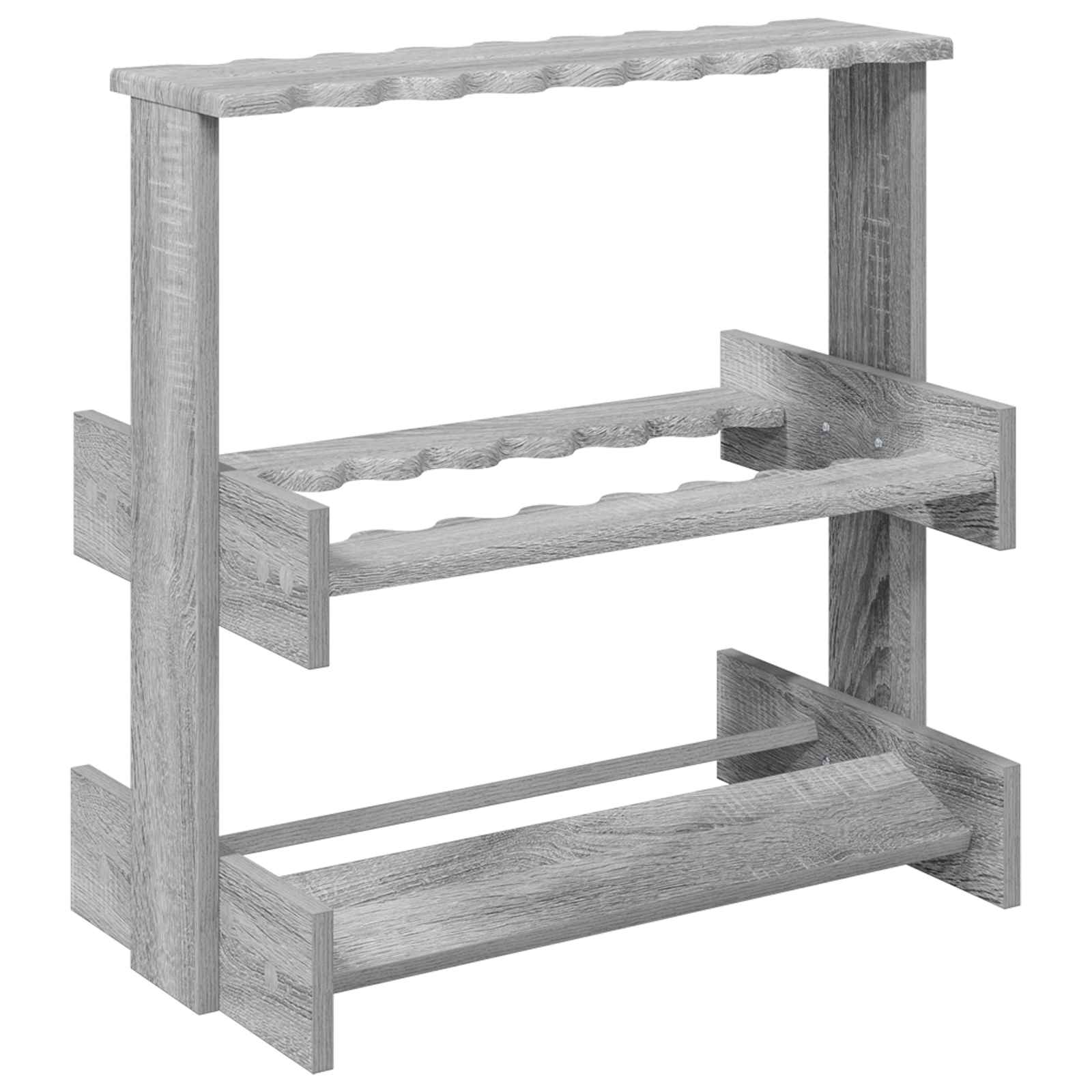 Billardqueue-Ständer Holzwerkstoff 60 x 35 x 60 cm Weiß