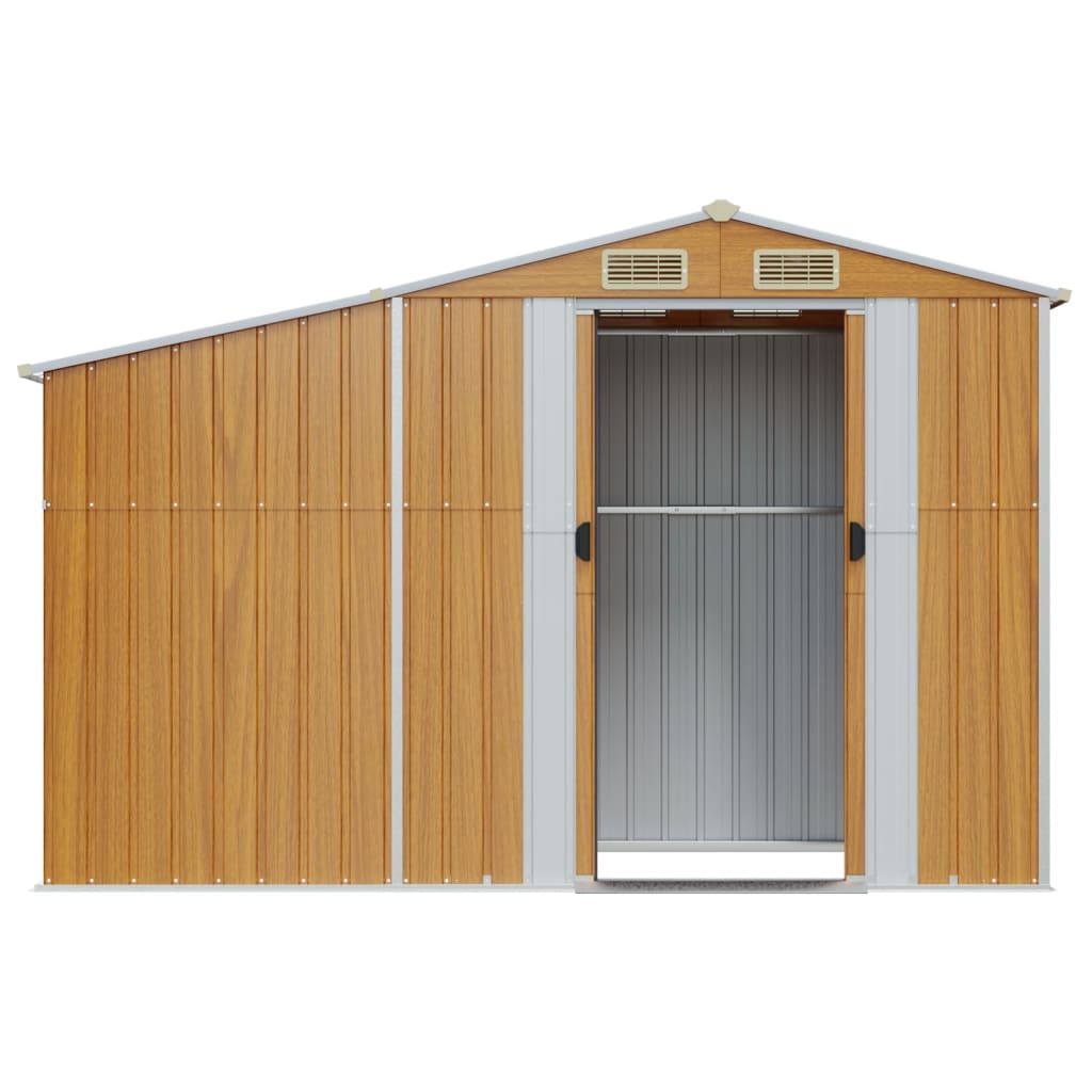 Gerätehaus Grün 277x192,5x179 cm Verzinkter Stahl