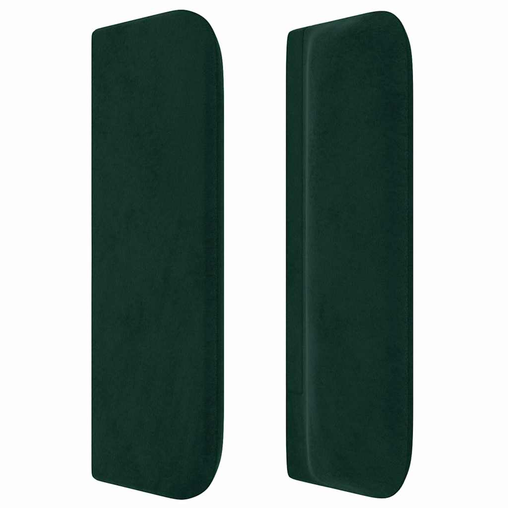 Kopfteil mit Ohren Dunkelblau 93x16x78/88 cm Samt