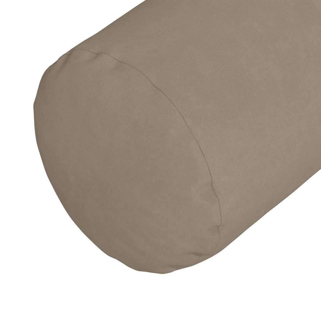 Bolsterkissen 2 Stück Taupe Ø 15 x 40 cm Mikrofaserstoff