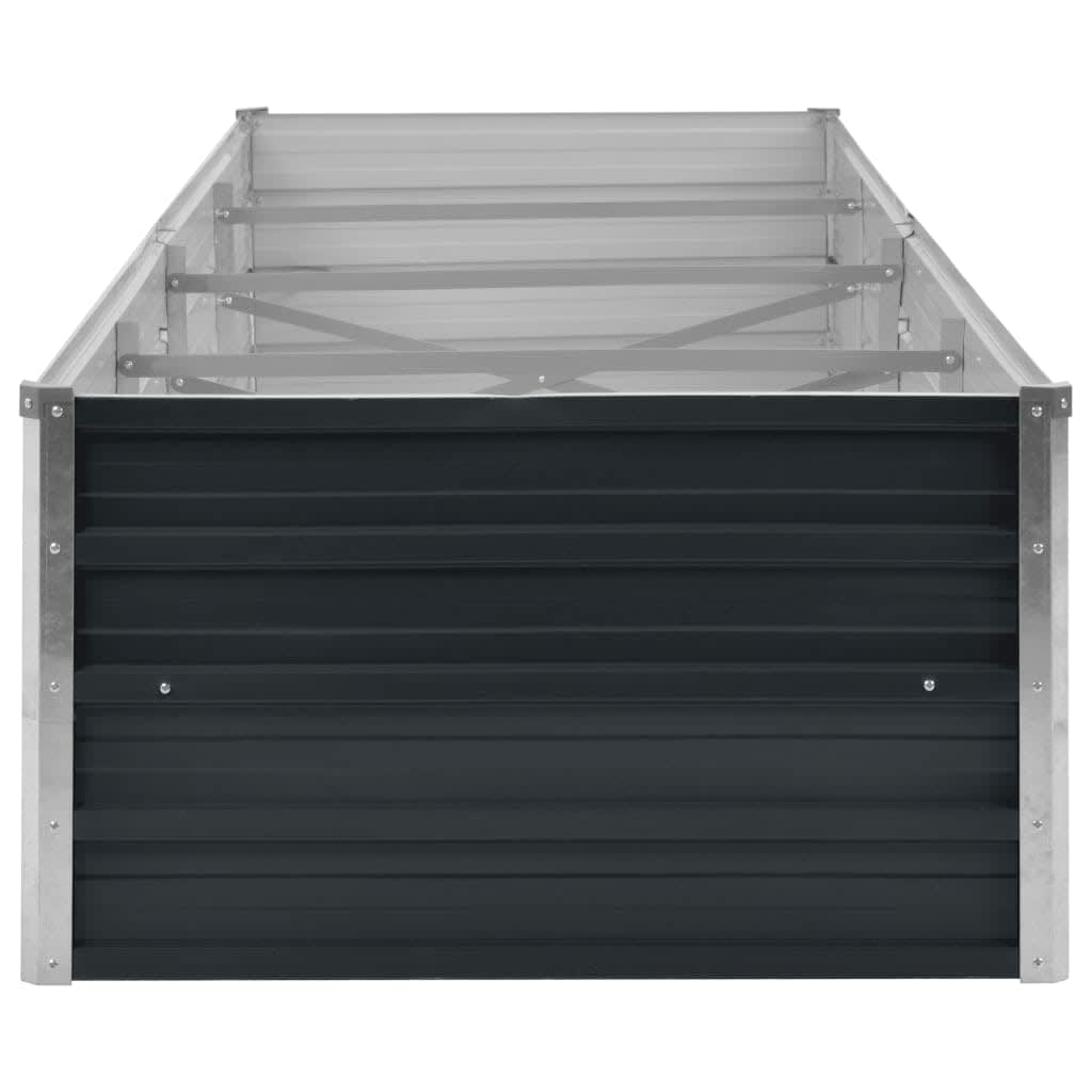 Hochbeet Anthrazit 160 x 80 x 77 cm Verzinkter Stahl