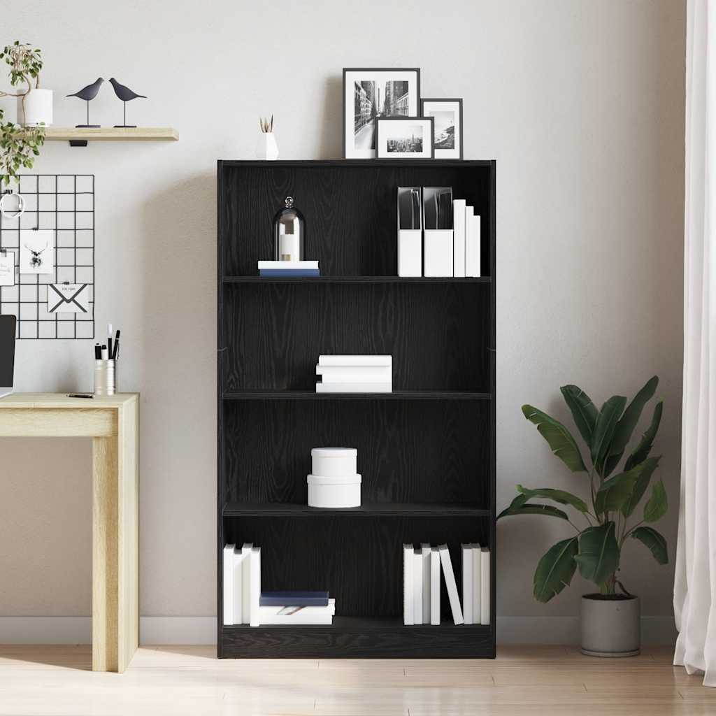 Bücherregal 3 Fächer Weiß 40x24x109 cm Holzwerkstoff